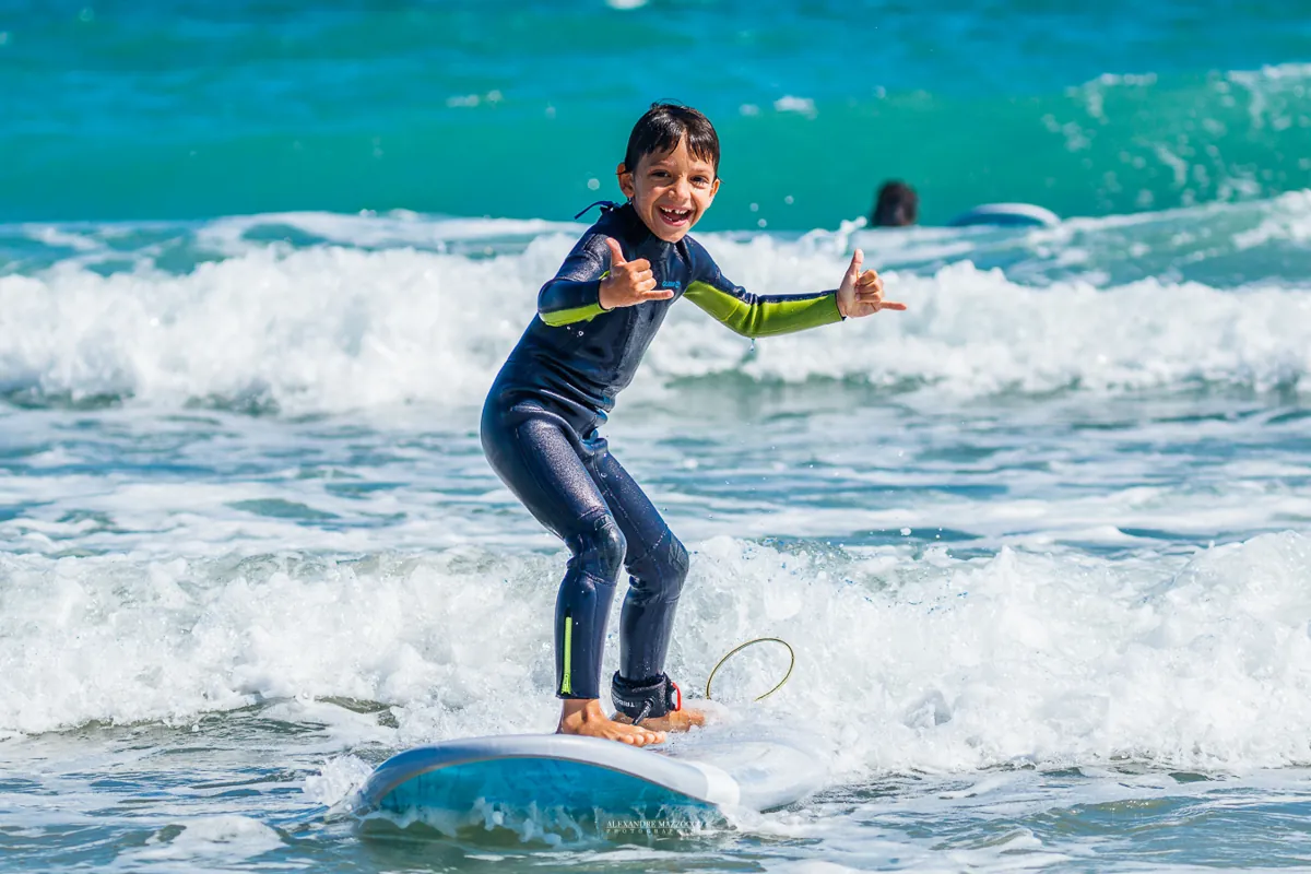 Stage de surf enfants